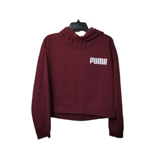 Puma Burgundy Hoodie Sz Large